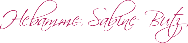 Text-Logo: Hebamme Sabine Butz
